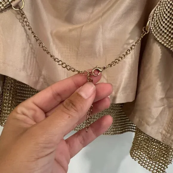 SNDYS AUDRINA TOP // GOLD - Picture 5 of 8